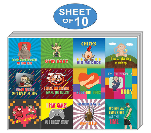 Creanoso Cheeky and Funny Stickers Series 2 Ã¢â‚¬â€œ Colorful Gift Stickers for Adults Men Women