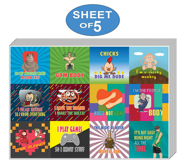 Creanoso Cheeky and Funny Stickers Series 2 Ã¢â‚¬â€œ Colorful Gift Stickers for Adults Men Women