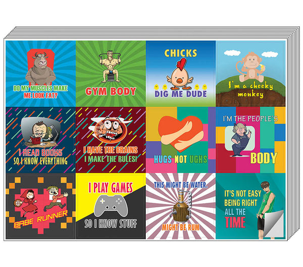 Creanoso Cheeky and Funny Stickers Series 2 Ã¢â‚¬â€œ Colorful Gift Stickers for Adults Men Women