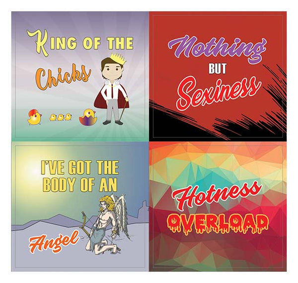 Creanoso Cheeky and Funny Stickers Series 3 (10-Sheet) â€“ Total 120 pcs (10 X 12pcs) Individual Small Size 2.1 x 2. Inches , Waterproof, Unique Personalized Themes Designs, Any Flat Surface DIY Decoration Art Decal for Boys & Girls, Children, Teens