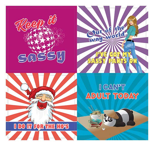 Creanoso Cheeky and Funny Stickers Series 3 (10-Sheet) â€“ Total 120 pcs (10 X 12pcs) Individual Small Size 2.1 x 2. Inches , Waterproof, Unique Personalized Themes Designs, Any Flat Surface DIY Decoration Art Decal for Boys & Girls, Children, Teens