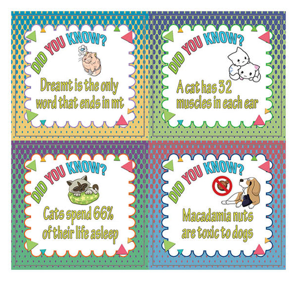 Creanoso Did You Know Facts Learning Stickers Series 2 (20-Sheets) â€“ Learning Stickers â€“ Unique Stocking Stuffers Gifts for Boys, Girls, Children, Teens â€“ Surface DÃ©cor Decal â€“ Cool Giveaways
