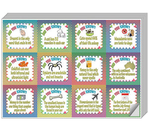 Creanoso Unbelievable Did You Know Facts Series 2 Stickers for Kids - Cool Gift Token Giveaways for Children