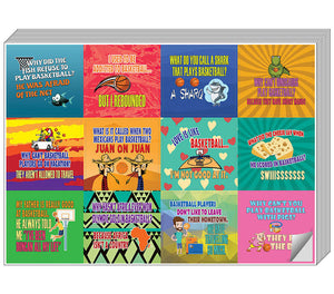 Creanoso Basketball Funny Sports Jokes Stickers  - Awesome Stocking Stuffers Gifts