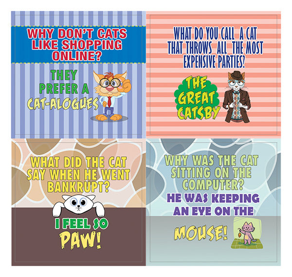 Creanoso Cat Lover Stickers - 5 Sheets, 80 Total Stickers, 1.5" Round, Waterproof & Cute Designs