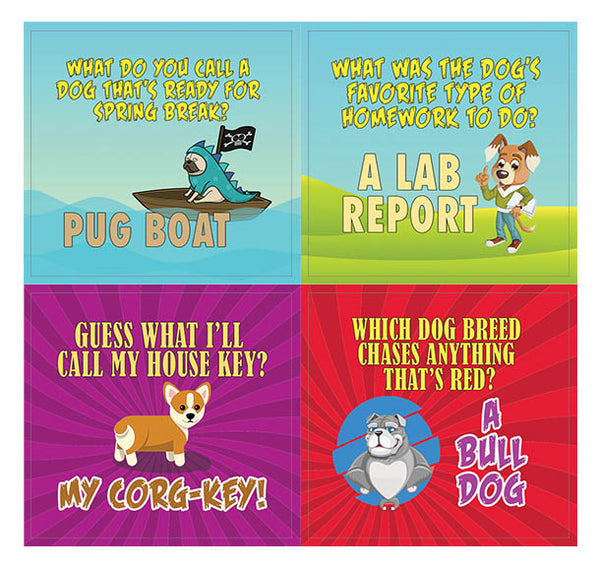 Creanoso Funny Jokes Dog Stickers (20-Sheets) Ã¢â‚¬â€œ Awesome Stocking Stuffers Gifts for Men, Women, Teens Ã¢â‚¬â€œ Cool School Teaching Reward Incentives Ã¢â‚¬â€œ Unique Sticky Notes Token Giveaways