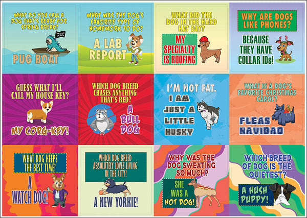 Creanoso Funny Jokes Dog Stickers (20-Sheets) Ã¢â‚¬â€œ Awesome Stocking Stuffers Gifts for Men, Women, Teens Ã¢â‚¬â€œ Cool School Teaching Reward Incentives Ã¢â‚¬â€œ Unique Sticky Notes Token Giveaways