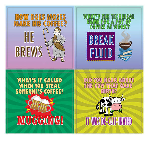 Creanoso Funny Coffee Puns Jokes Stickers   - Awesome Stocking Stuffers Gifts for Coffee Lovers (5-Sheet)