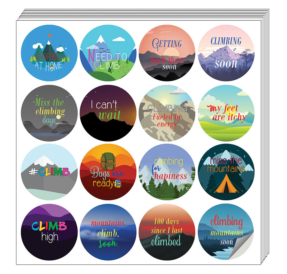 Creanoso I Miss Climbing (20-Sheet) â€“ Athletes Gift Giveaways Stickers â€“ Awesome Stocking Stuffers Gifts for Boys, Girls, Teens â€“ Cool Wall Art Table DÃ©cor â€“ Great Rewards Pack for Men Women