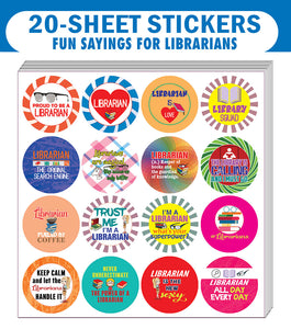 I am a Librarian Stickers (20-Sets X 16 Cards)
