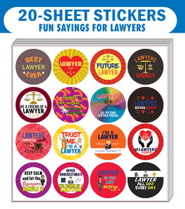 I am a Lawyer Stickers (20-Sets X 16 Cards)