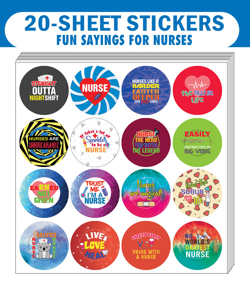 I am a Nurse Stickers (20 Sets X 16 Designs)