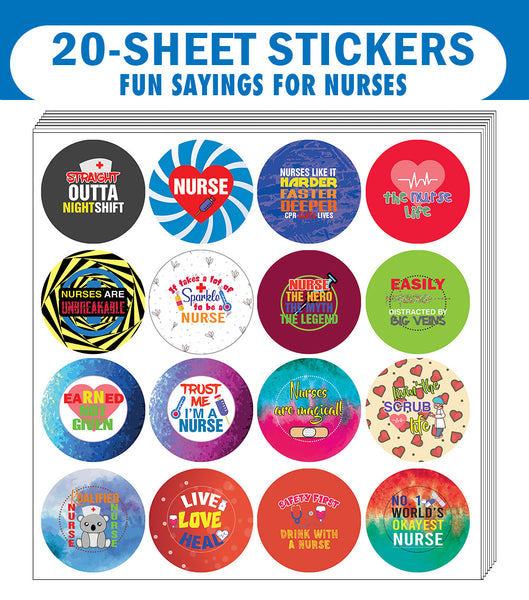 I am a Nurse Stickers (20 Sets X 16 Designs)