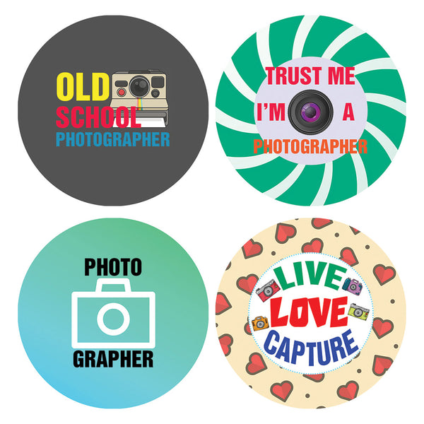 I am a Photographer Stickers (20 Sets X 16 Designs)
