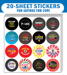 I am a Police Stickers (20 Sets X 16 Designs)
