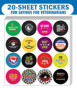 I am a Veterinarian Stickers (20 Sets X 16 Designs)