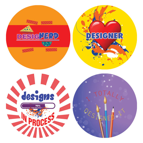 I am a Designer Stickers (20 Sets X 16 Designs)