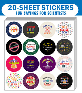 I am a Scientist Stickers (20 Sets X 16 Designs)