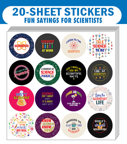 I am a Scientist Stickers (20 Sets X 16 Designs)