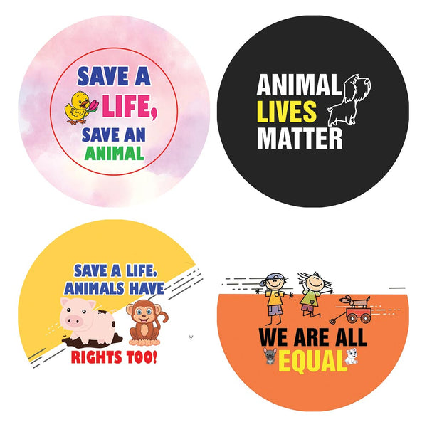 Animal Lives Matter Stickers (5 Sets X 16 Designs)