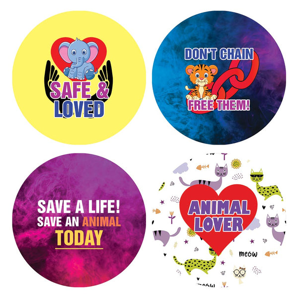 Animal Lives Matter Stickers (10 Sets X 16 Designs)