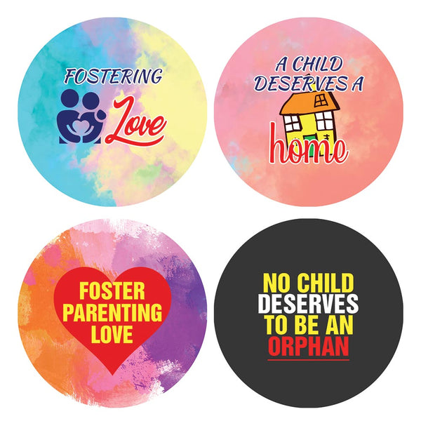 Foster Parent Stickers (10 Sets X 16 Designs)