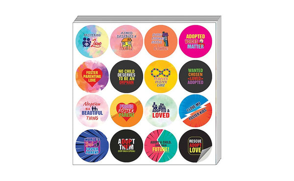 Foster Parent Stickers (20 Sets X 16 Designs)