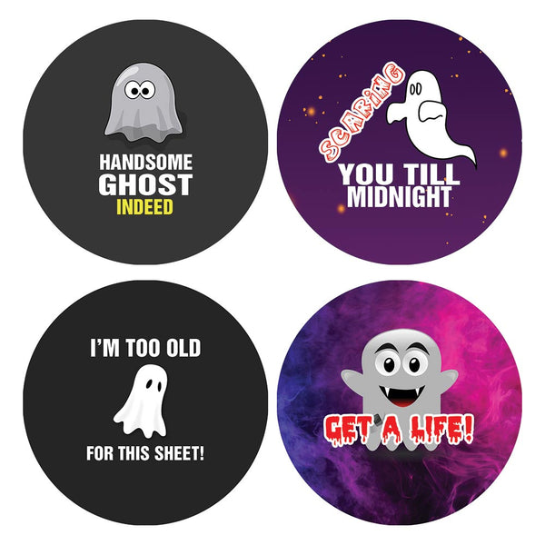Funny Ghost Sayings Stickers (10 Sets X 16 Designs)