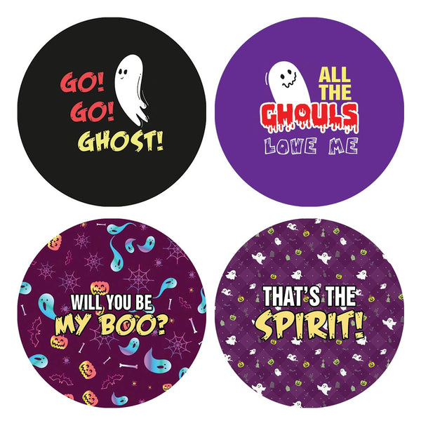 Funny Ghost Sayings Stickers (10 Sets X 16 Designs)