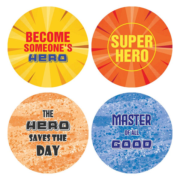 Funny Like A Hero Sayings Sticker (5 Sets X 16 Designs)