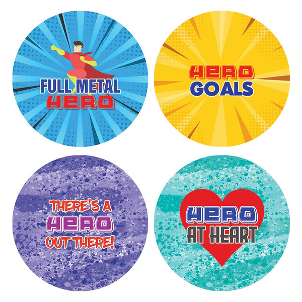 Funny Like A Hero Sayings Sticker (10 Sets X 16 Designs)