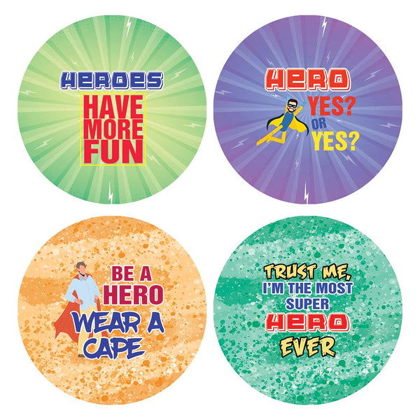 Funny Like A Hero Sayings Sticker (5 Sets X 16 Designs)