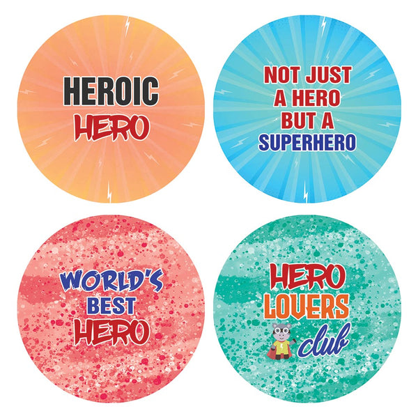 Funny Like A Hero Sayings Sticker (5 Sets X 16 Designs)
