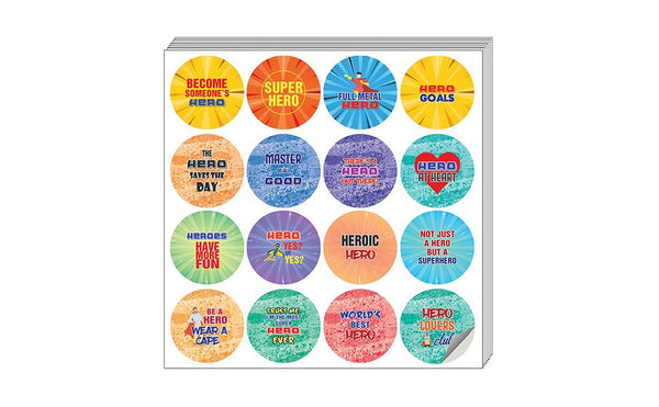 Funny Like A Hero Sayings Sticker (5 Sets X 16 Designs)