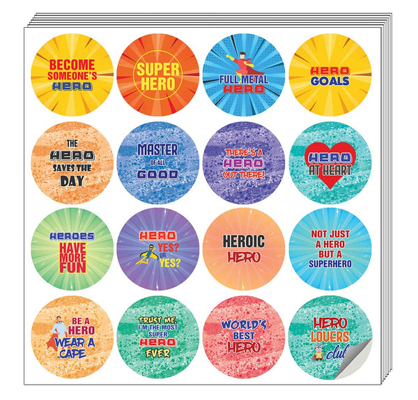 Funny Like A Hero Sayings Sticker (5 Sets X 16 Designs)