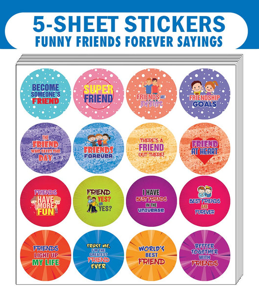 Friends are Forever Stickers (5 Sets X 16 Designs)