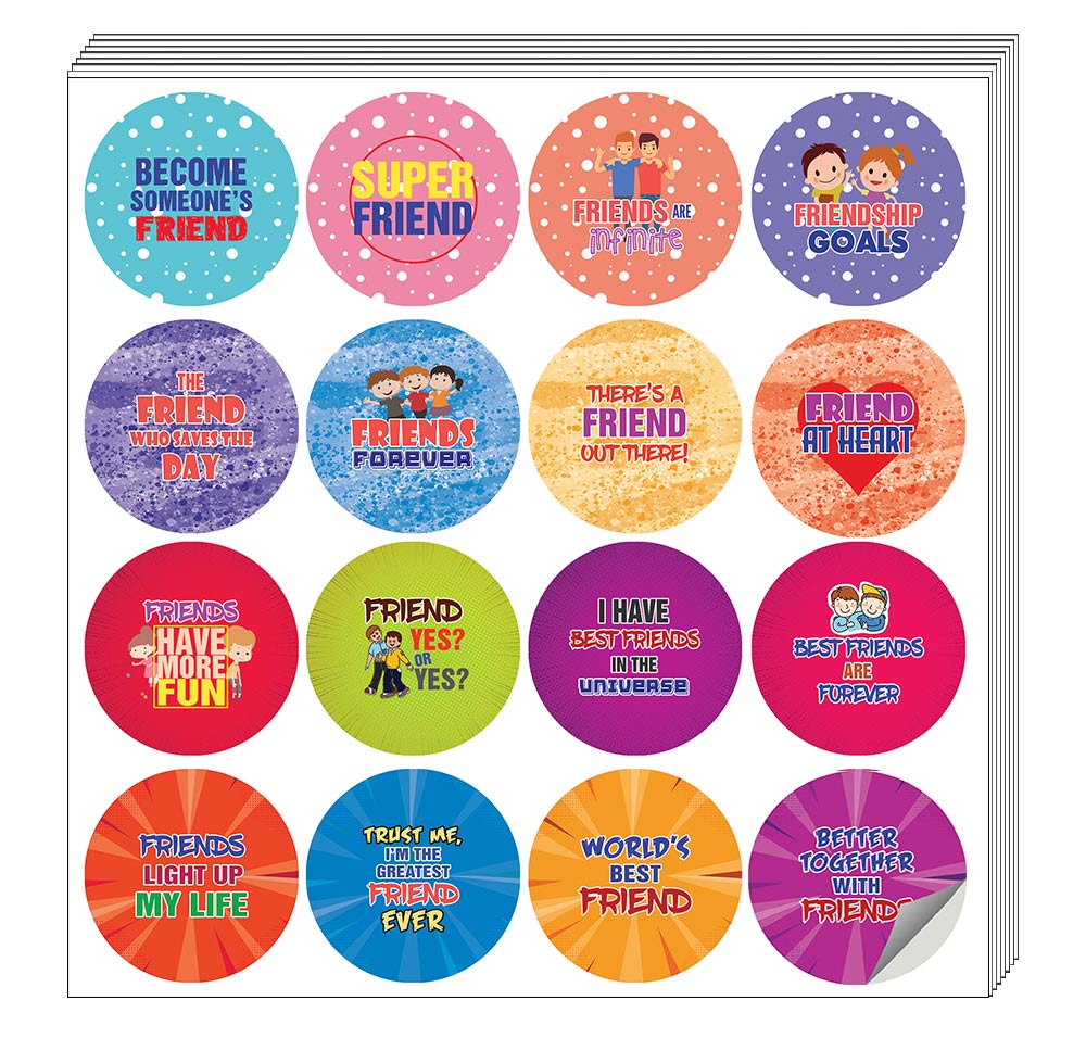 Friends are Forever Stickers (5 Sets X 16 Designs)