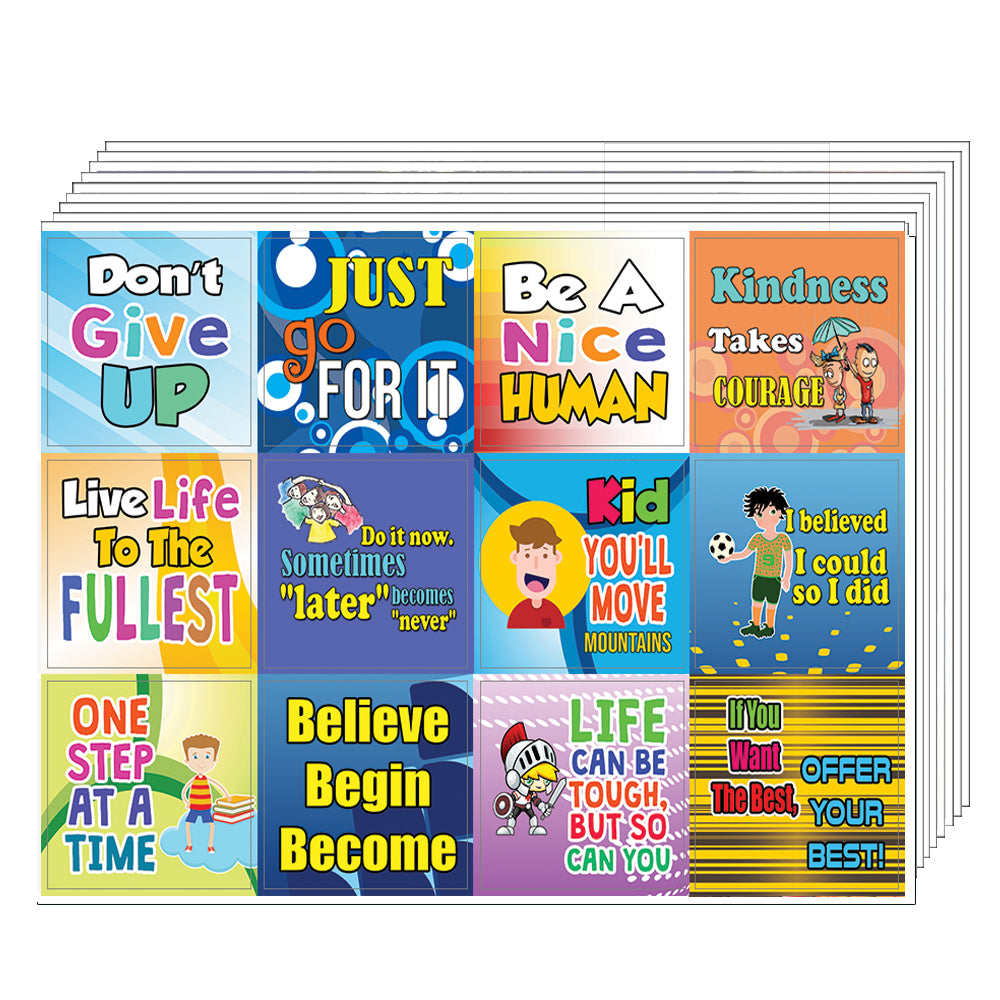 Motivational Encouragement Stickers for Kids