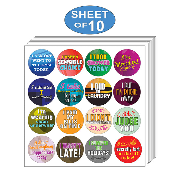Stickers for Adults Series 1 - Funny Sticky Notes Card Gags for Men Women Adults