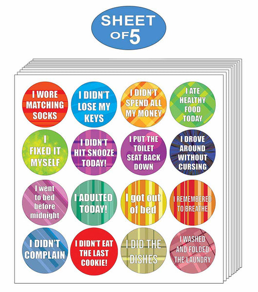 Stickers for Adults Series 3 Ã¢â‚¬â€œ Men Women Professionals Employees Adults Motivational Rewards Achievements Gags Gift Set