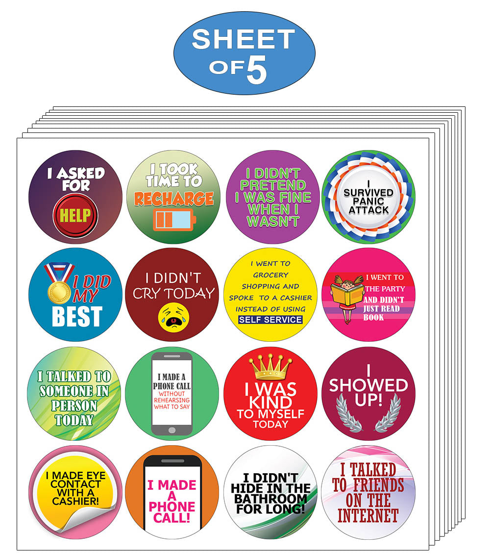 Creanoso- Stickers for Adult Series 4 (5-Sheets) - Self Care