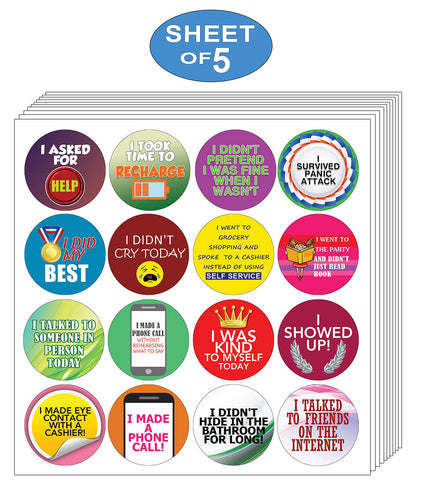 Creanoso- Stickers for Adult Series 4 (5-Sheets) - Self Care