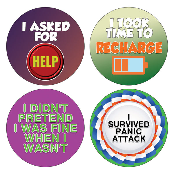 Creanoso Stickers for Adults Series 4 - Reward  Anxiety Depression Panic Disorder Self Care Sticker Cards Pack