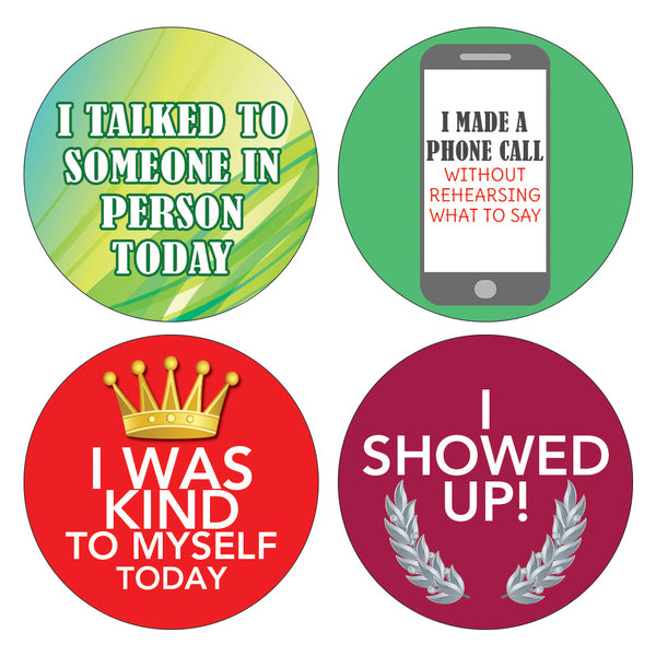 Creanoso Stickers for Adults Series 4 - Reward  Anxiety Depression Panic Disorder Self Care Sticker Cards Pack