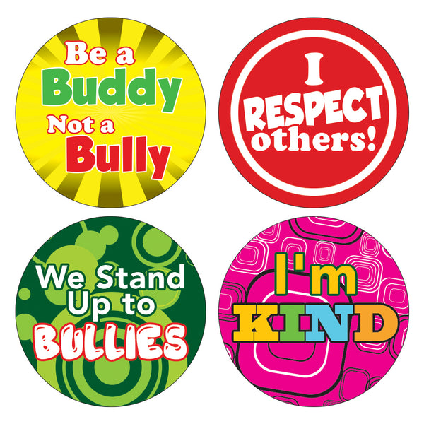 Creanoso Anti Bullying Stickers for Kids (20-sheet) - Assorted Designs for Children - Classroom Reward Incentives for Students - Stocking Stuffers