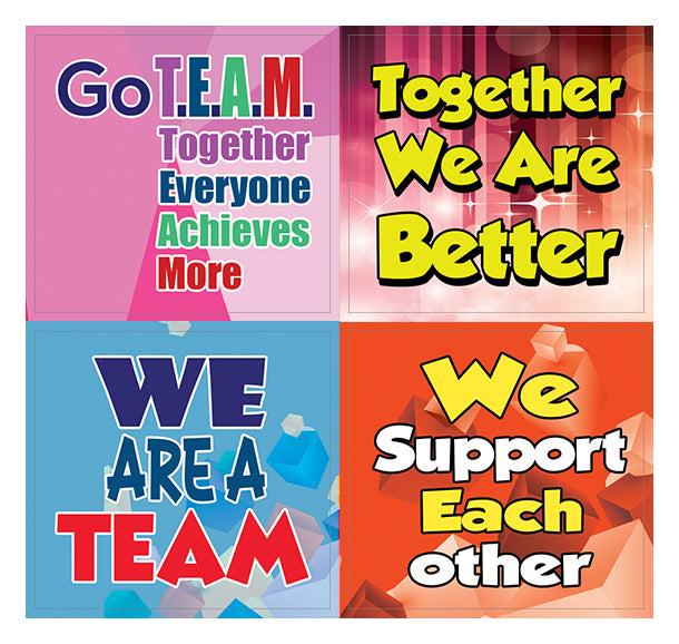 Creanoso Team Building Stickers for Kids - Cool and Unique Sticky Card