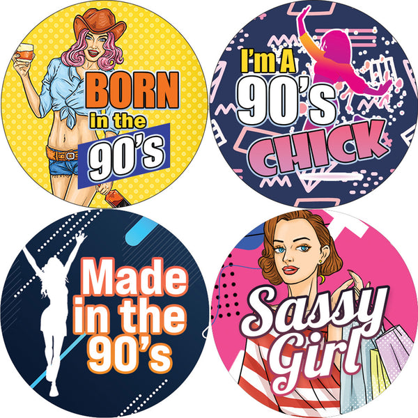 90's Girls Stickers (20 Sets X 16 Designs)