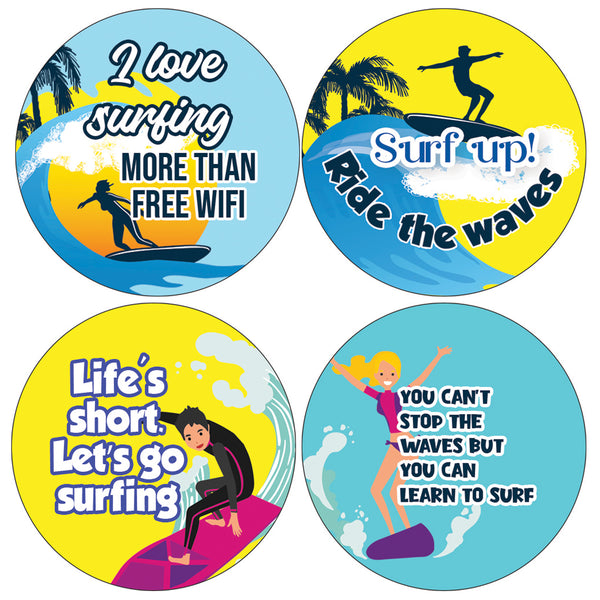 LET'S GO SURFING STICKER (5 Sets X 16 Designs)