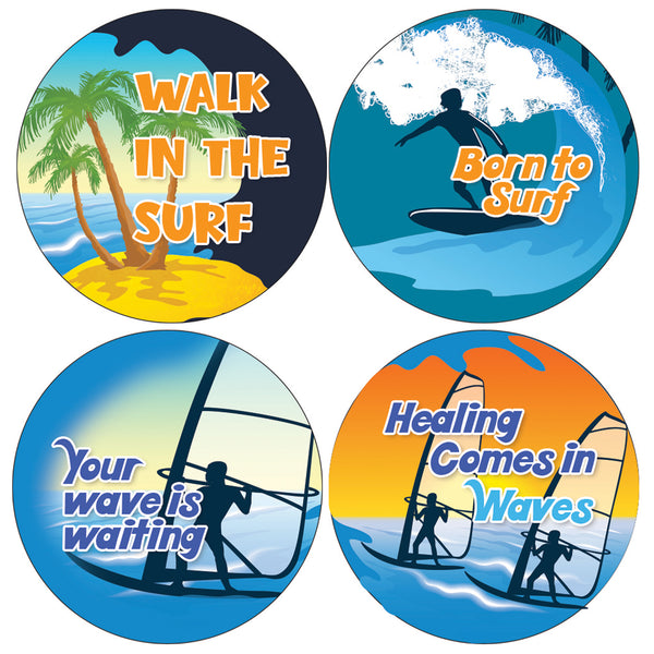 LET'S GO SURFING STICKER (5 Sets X 16 Designs)