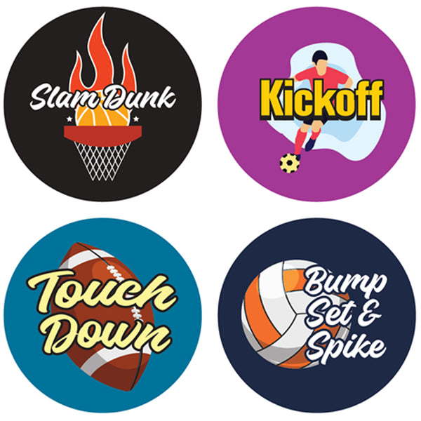 Sports Stickers (10 Sets X 16 Designs)